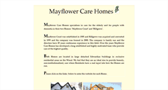 Desktop Screenshot of mayflowercarehomes.co.uk